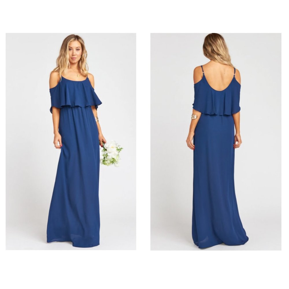 Caitlin Ruffle Maxi Dress (Show Me Your MuMu Bridesmaids Dress)